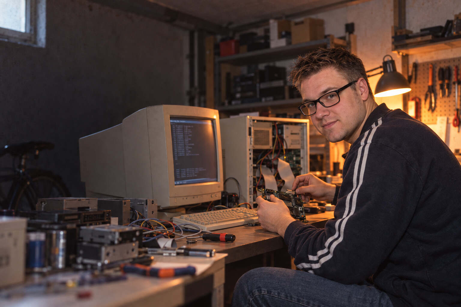 Über DAXS 2 Historischer Arbeitsplatz bei der Vorbereitung der Selbstständigkeit 1999 und 2000.